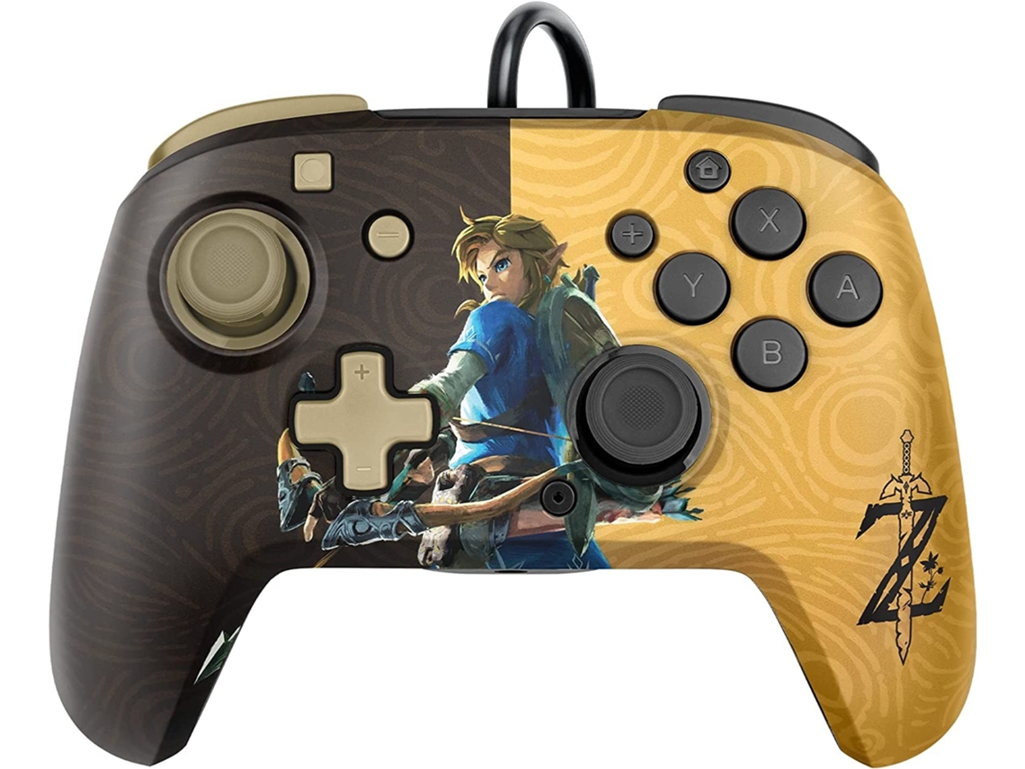 Comando PDP Faceoff Deluxe+ Link - Zelda (Nintendo Switch)