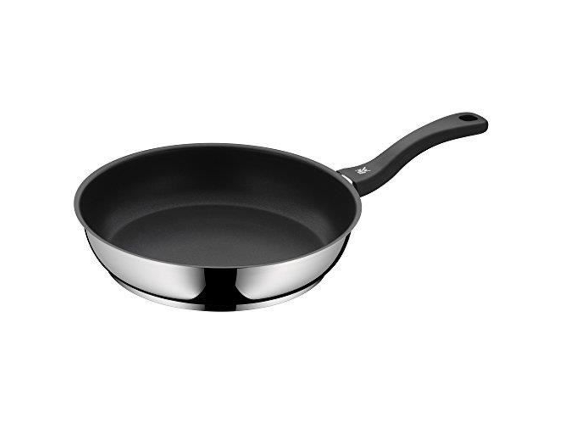 WMF 733686299 Frigideira de aço inoxidável de 28 cm, adequada para todos os tipos de fogo