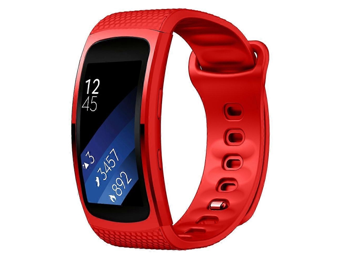 Pulseira De Silicone Para Samsung Gear Fit2 Pro, Tamanho: G (branca)