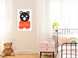 Quadro ARTGEIST Thoughtful Bear (1 Part) Vertical (20x30)