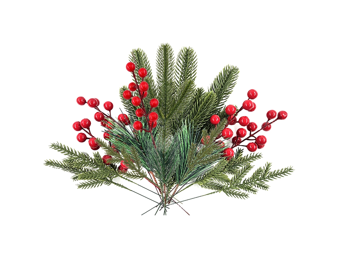 Laxiscreed Conjunto De 60 Ramos De Pinho Artificial Para Decoração De Natal E Cenografia