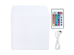 Rebe-lâmpada Cubo Led Rgbw Impermeável Usb 16 Cores Mudanças Com Controle Remoto Para Bar Ktv Mesa 10x10x10cm