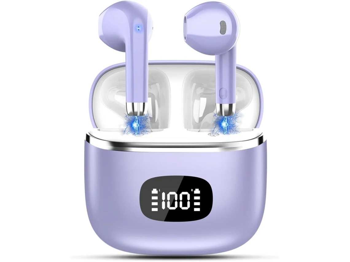 Auscultadores Sem Fios Auscultadores Bluetooth Auscultadores Estéreo De Graves 5.3 Auscultadores Com Tempo De Reprodução De 40h Com Visor De Bestvite
