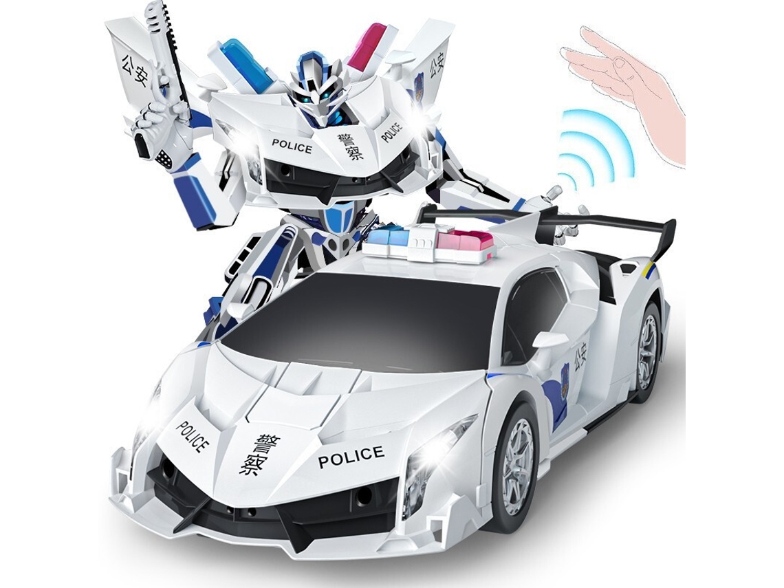 Carrinho um Presente Interativo para Pais e Filhosd888 34cm 1:12 Carro de Polícia Lamborghini Modo Duplo Versão Tripla Elétrica CHENNNLS