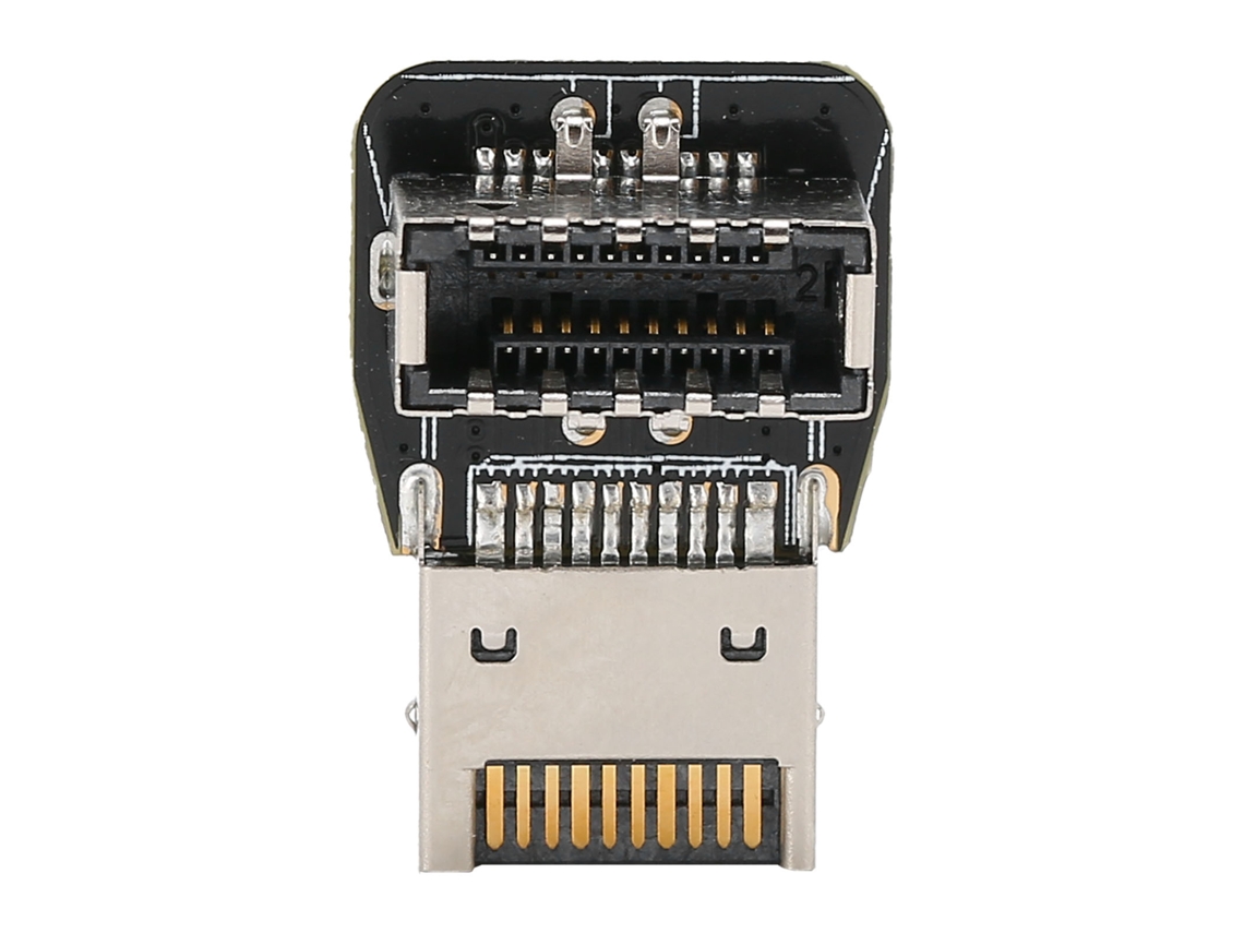 Conector Interno Do Painel Frontal Adaptador De 90 Graus Type-e Para Usb3.1 10g Type-c