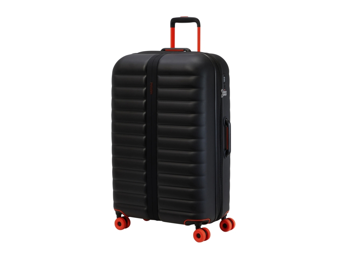 At Mala de Viagem Grande 77cm 4r Exp. Neovibe Preta AMERICAN TOURISTER
