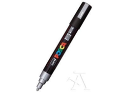 Marcador Uni Posca Pc-5M Prateado 26
