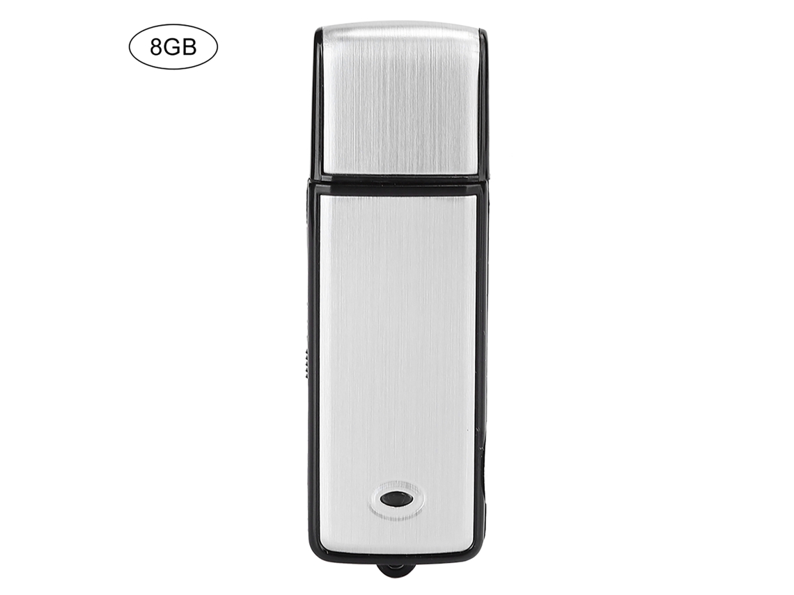 Caneta Gravadora Usb Flash Disk Gravável Reproduzível Mp3 Dual Propósito Gravador De Voz 8gb