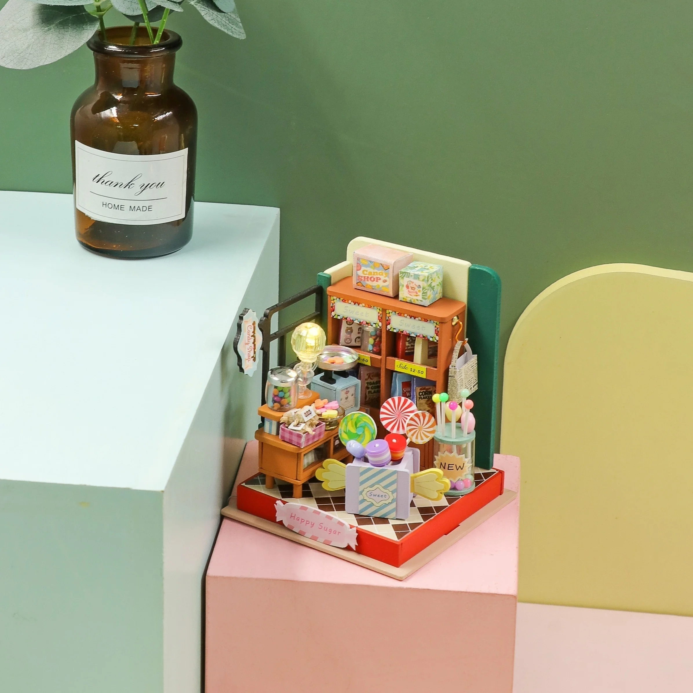 Conjunto De Casa De Bonecas 3d Para Adultos - Faça Você Mesmo - Miniaturas Para Casas