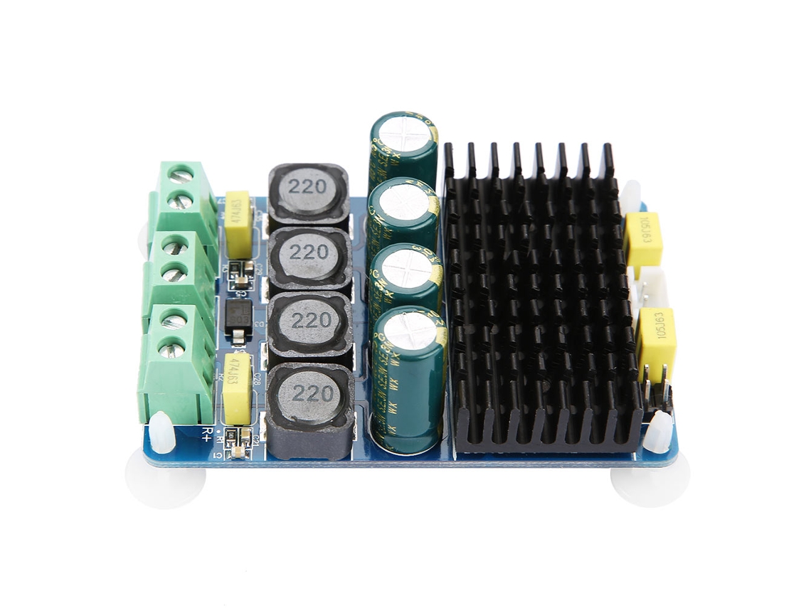 Placa de Amplificador de Potência Estéreo Digital Tda7498 2x100w 8 32vdc Canal Dual Hf20