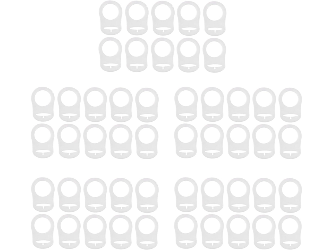 50 Peças de Anel de Silicone para Chupeta SFUSHOS