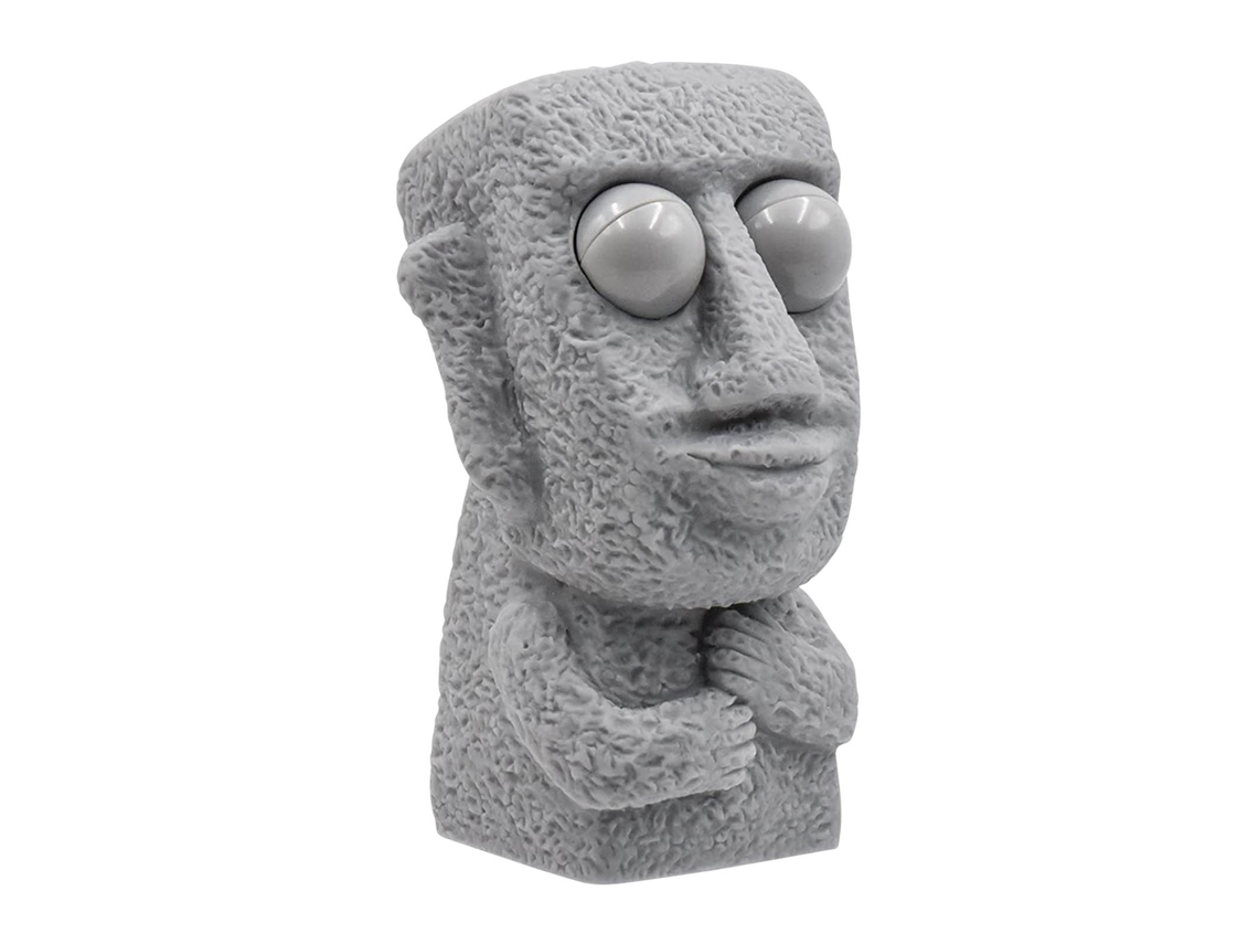 Mali brinquedo Sensorial de Aperto de Pedra Marrom com Olhos Brilhantes para Alivio de Estresse