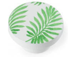 Conjunto de 2 Puxadores Redondos para Móvel Fabricado em Madera Verde Mod.E295 38Mm REI
