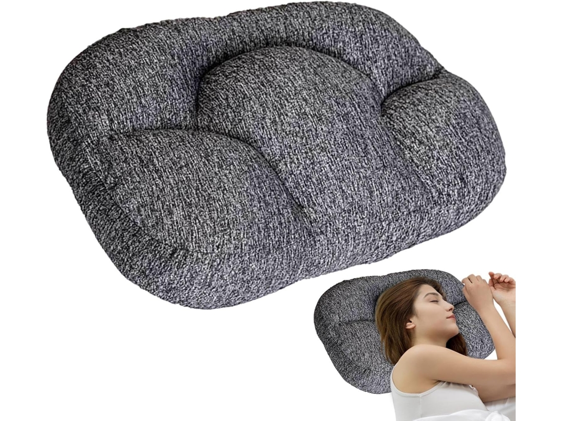 Travesseiro para Dormir de Espuma Viscoelástica Suporte na Cama Ortopédico com Design Envolvente. CHABERLU