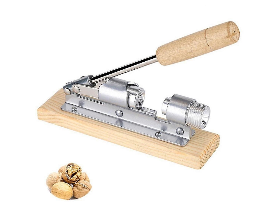 Quebra, Nozes Robusto, Ideal Para Nozes Pecan E Comuns, Com Base E Cabo De Madeira Ajustáveis. Modelo D, 2