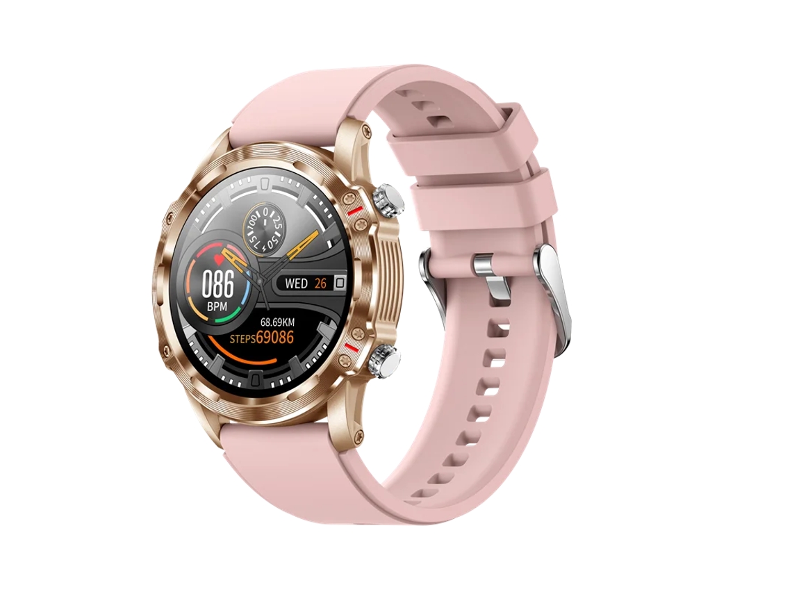 Relógio Inteligente Masculino 1.32 Polegadas Bluetooth Chamada À Prova D'Água Rastreador de Fitness Monitor para Android Ios com Alça VEANXIN