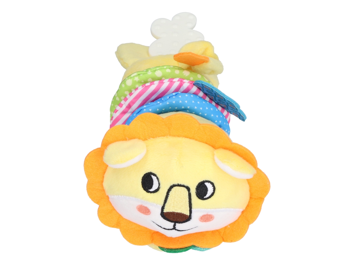 Primerox rastrilo de Mão de Pelúcia Suave para Bebê com Squeaker Animal Fofo Brinquedo 3 Meses+