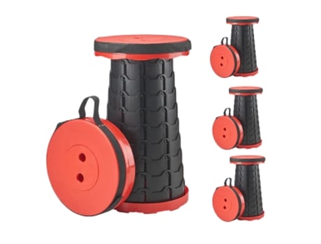 Banco Dobrável Ajustável E Resistente Até 150 Kg Foldyseat 4 Unidades Mormark