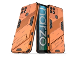 Para Oppo Realme Narzo 50a Punk Armor 2 Em 1 Pc Capa De Telefone Tpu À Prova De Choque Com Suporte Invisível