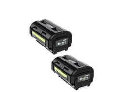Bateria De Substituição, Capacidade De 6000mah, Saída De 40v, Compatível Com Ryobi, 2x 6.0ah Bateria
