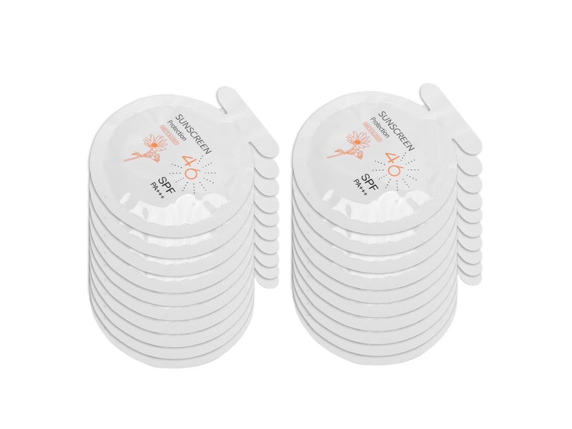 Protetor Solar Impermeável Antitranspirante Spf46+ 3ml X 20 Sobres Viagem