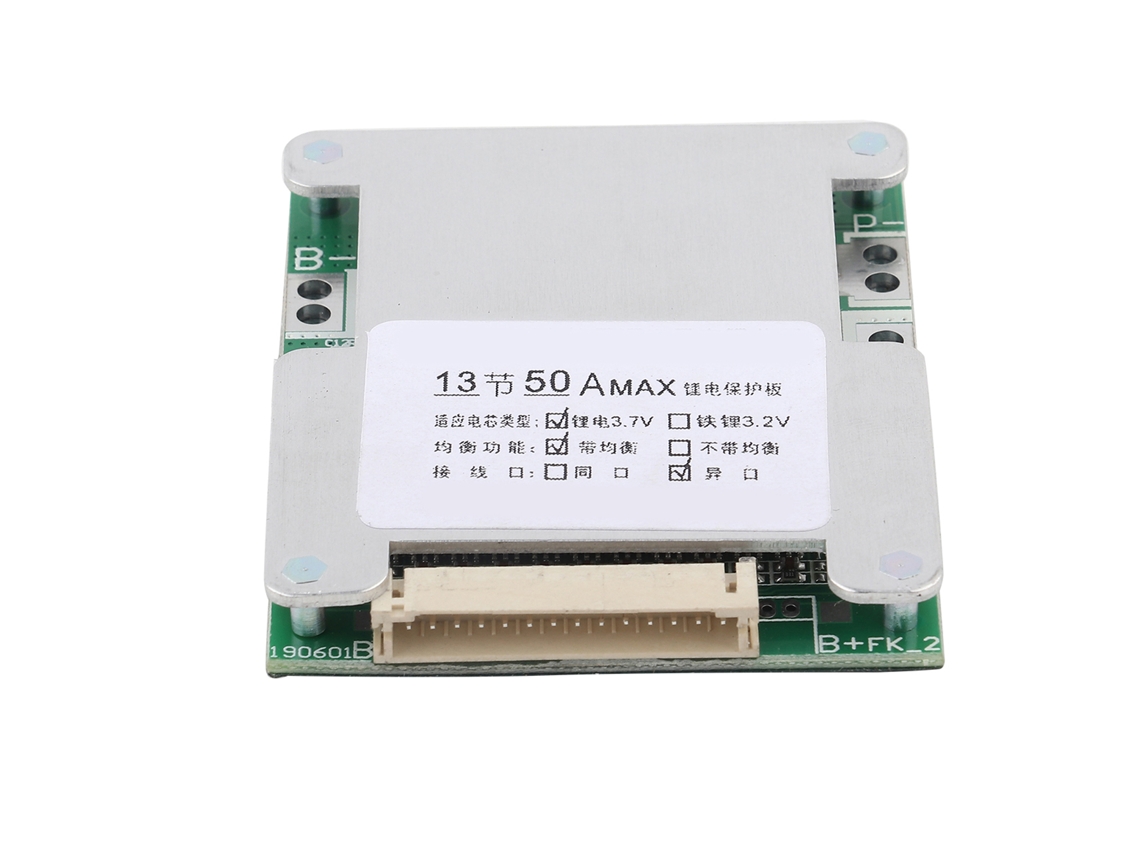 Hkj placa de Proteção Bms para Baterias de Lítio 13s 50a com Carga Balanceada Pcb