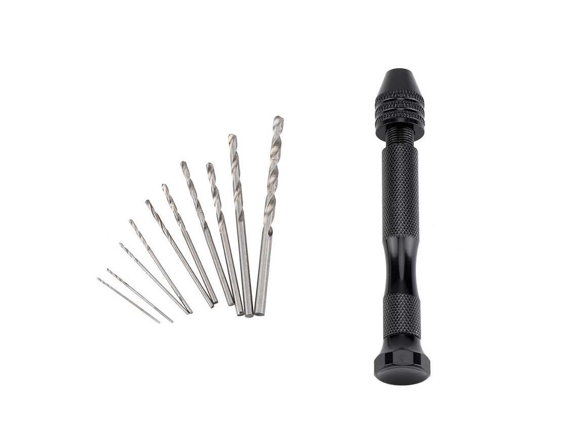 Conjunto de Broca Manual Rotativa com Bits para Madeira Plástico Trabalhos Diy Artesanato S/MARCA