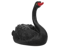 Adorno de Cisne Negro Flutuante para Jardim