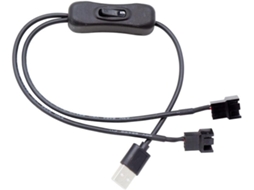 Cabo Adaptador De Alimentação Usb Pwm 5v Para Ventoinha Ou Conector