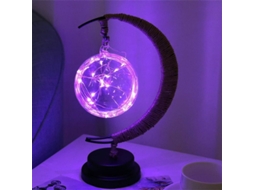 Lâmpada Lunar Encantada, Lanterna Led Decoração De Quarto, Luz Noturna Mágica De Lua Pendente