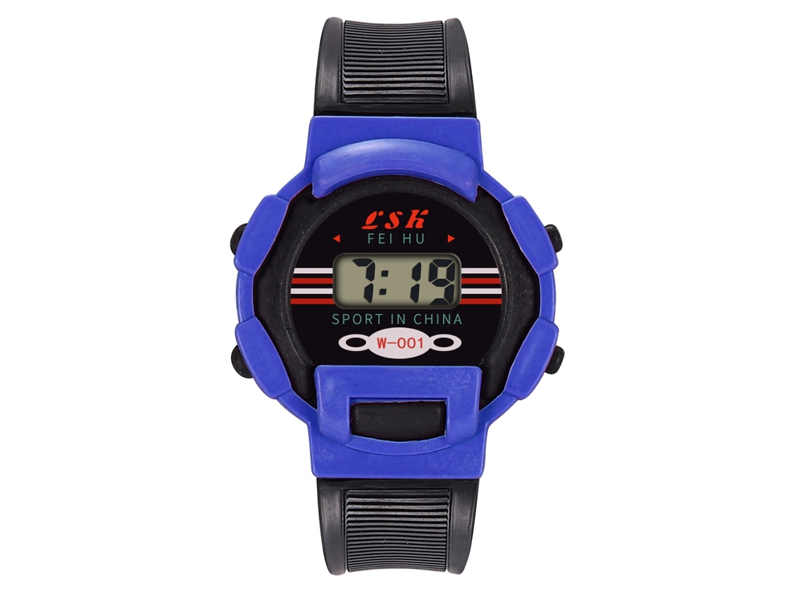 Reloj Electrónico Infantil Com Pulseira De Pvc Reloj Digital Para Crianças Azul