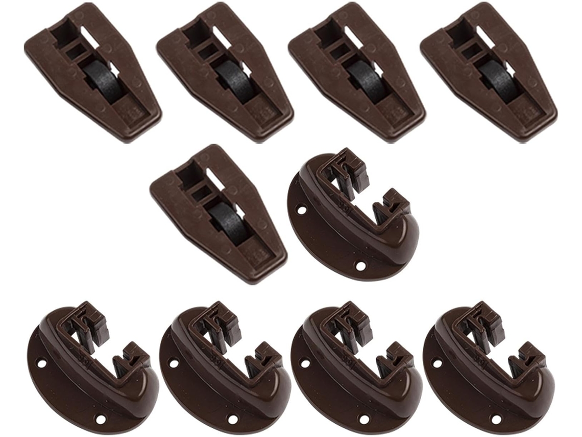 Conjunto com 5 corrediças e guias para gavetas, reposicionamento prático de peças, gaveta resistente à corrosão Batente Com