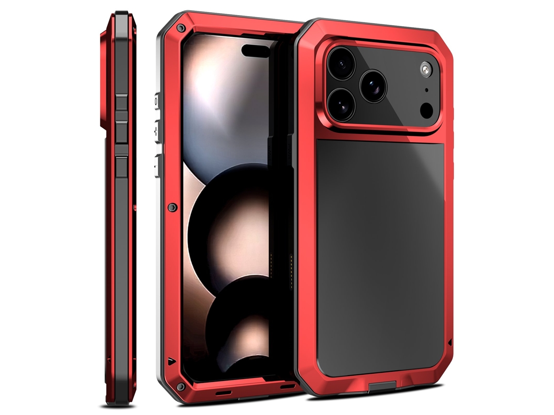 Capa Protetora De Alumínio Para Iphone 17 Pro Robusta, Elegante E Com Ótima Aderência.