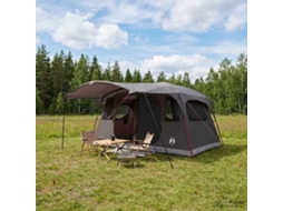 Vidaxl Tenda Túnel Marrom Cinza 427 X 305 X 205 Cm Poliéster E Aço