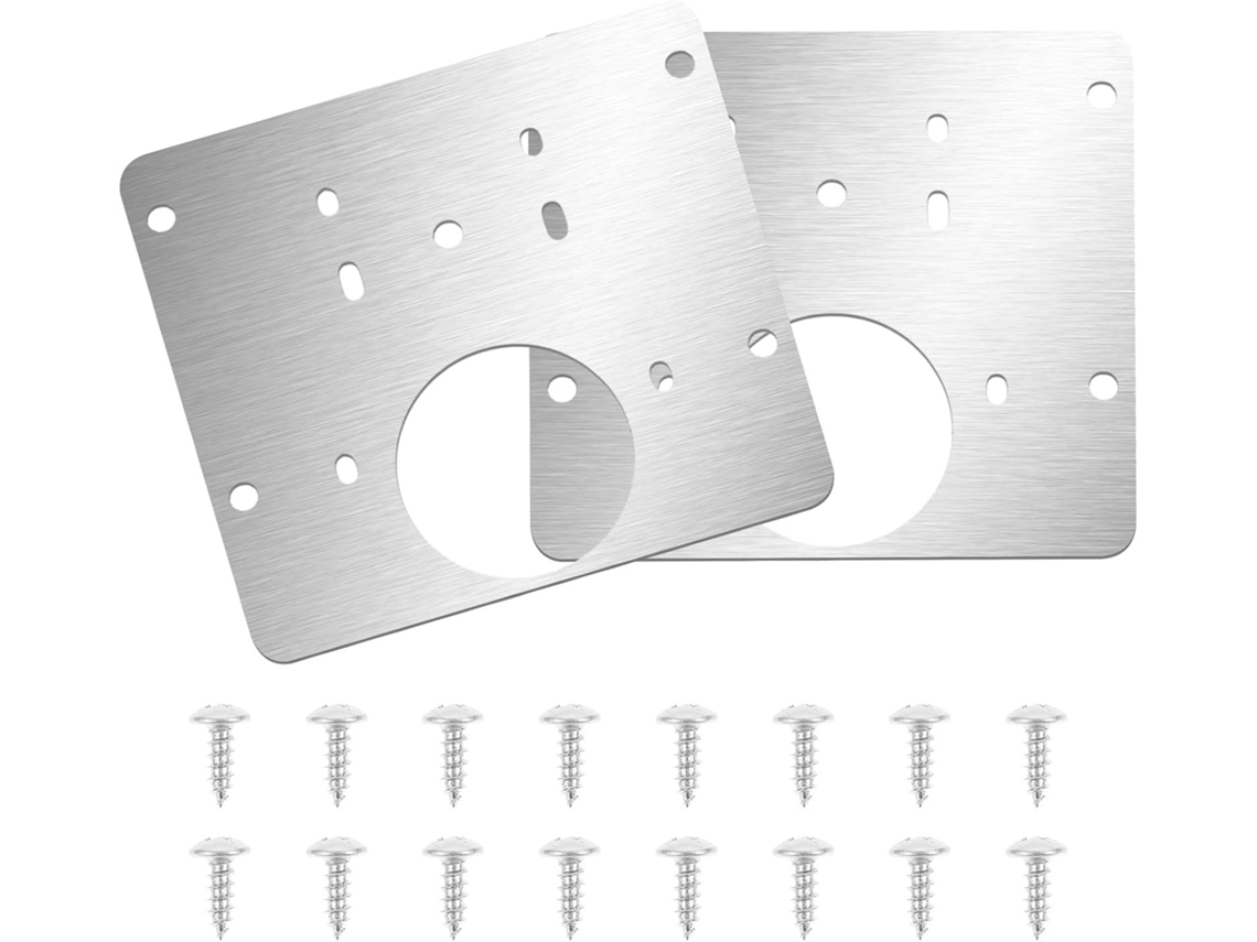 Porta Em Aço Inoxidável, Kit Completo De Dobradiças Para Gaveta Com Placa.