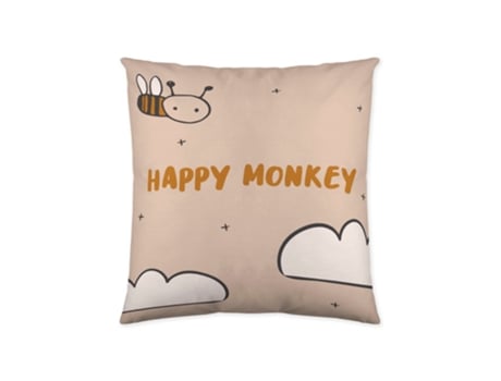 Almofada Decorativa POPCORN Scarf Monkey (Algodão - 60 x 60 cm)