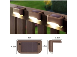 Kit com 15 Luzes solares IP à prova D'água para jardim AQUAFORGE