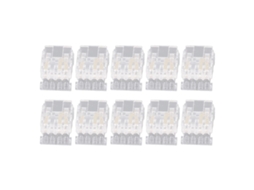 2026 conector de Luz Led Cob com Cabo 10mm 3pinos Sem Solda 10 Peças para Lar Escola Escritório