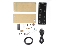 Aetheria kit de Relógio Digital Diy com Grade Led e Indicador de Temperatura em Aparência Acrílica 5v