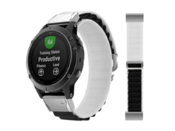 Bracelete Loop Alpine para Garmin MARQ Golfer Branco e Preto