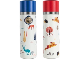 Rebe-garrafa de água Linjou Flask Inox 350ml Vermelha Copo Viagem Termo
