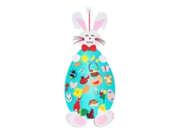 Orelhas de Coelho de Felt para Decoração de Páscoa Infantil LAXISCREED