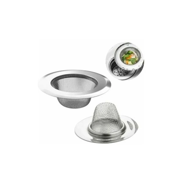 Conjunto De 2 Filtros De Pia, Filtro De Ralo Em Aço Inoxidável, Filtro Anti, Entupimento Para Ralo