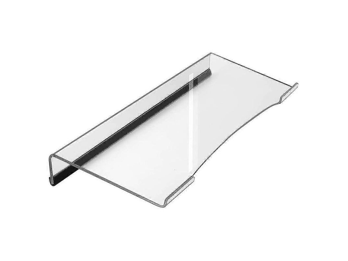 Fasst soporte de Teclado de Acrílico Inclinado Ergonómico Transparente Con Tiras Antideslizantes Y Borde Delantero Bajo para Ordenador