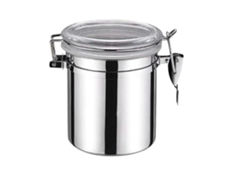 Recipiente hermético de aço inox, armazenamento de alimentos, 10x10.5cm | S/MARCA