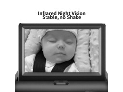 Câmera baby car 4.3'' monitor com visão noturna infravermelha segurança bebê no carro S/MARCA
