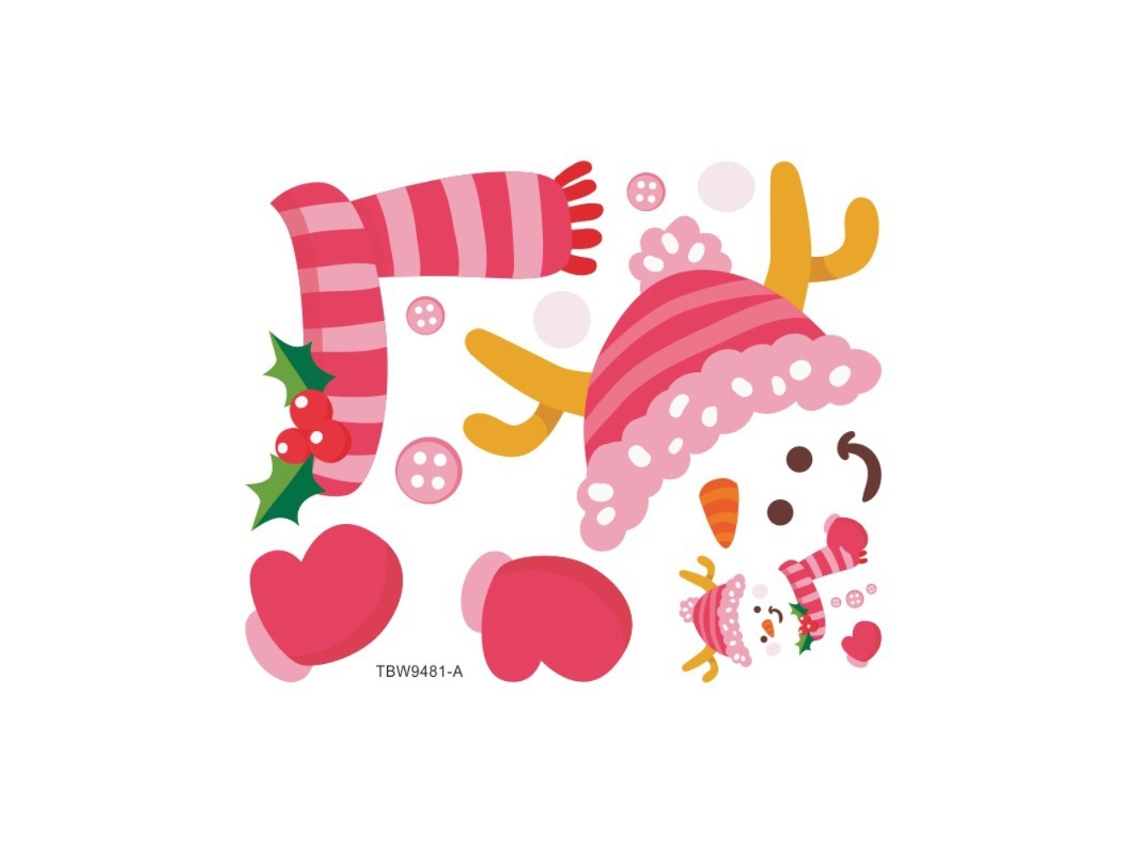 Adesivos De Natal Decorar Geladeira Janela
