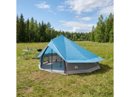 Vidaxl Barraca Tipi 20 Pessoa Azul Poliéster E Aço