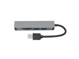 2026zentro-hub Usb 5 Em 1 5gbps 3 Portas Usb Base De Docking Com Leitor De Cartão Tf Para Pc Laptops Impressoras Pen Drives