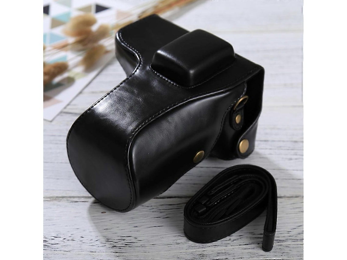 Capa De Couro Pu Para Câmera De Corpo Inteiro Com Alça Compatível Com Samsung Nx300 Brilvibera